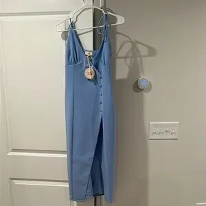 camila coelho blue dress Apricity | EMMA Dress in Sky